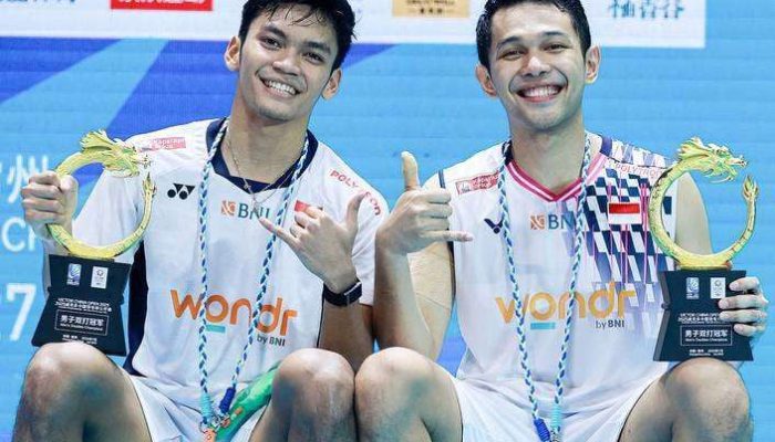 Ganda Putra Indonesia, Fajar/Fikri, Sabet Juara China Open Setelah Kalahkan Pasangan Malaysia