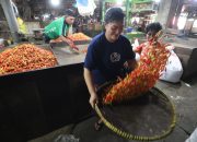 Pasokan Naik, Harga Cabai Rawit di Pasar Induk Pare Tetap Terkendali