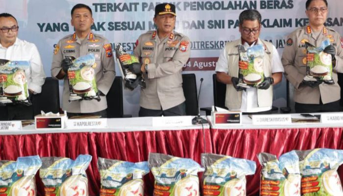 Pengoplos Beras Premium di Sidoarjo Ditangkap, Kerugian Capai Rp13 Miliar