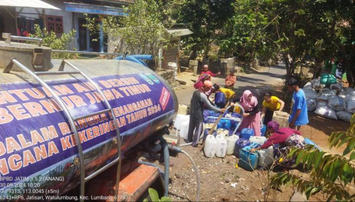 BPBD Pasuruan Terus Salurkan Air Bersih ke Desa Terdampak Kekeringan