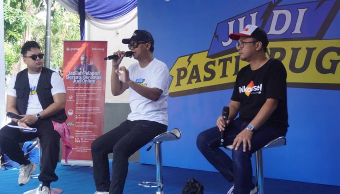 Waspada Judi Online, Telkomsel dan GoPay Edukasi Masyarakat Surabaya Lewat Roadshow “Judi Pasti Rugi”