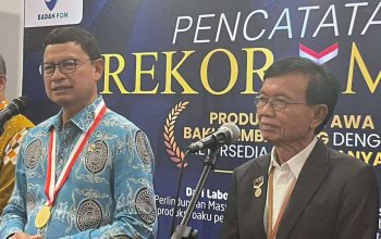 BPOM Raih Rekor MURI: Produksi Terbanyak Senyawa Baku Pembanding Mutu.