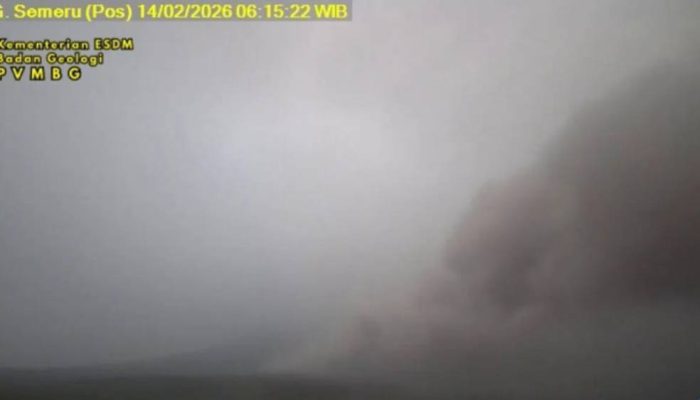 Semeru Kembali Erupsi, Luncuran Awan Panas Capai 6 Km