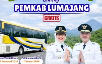 Tekan Risiko Kecelakaan, Pemkab Lumajang Gelar Mudik Gratis Lebaran 2026