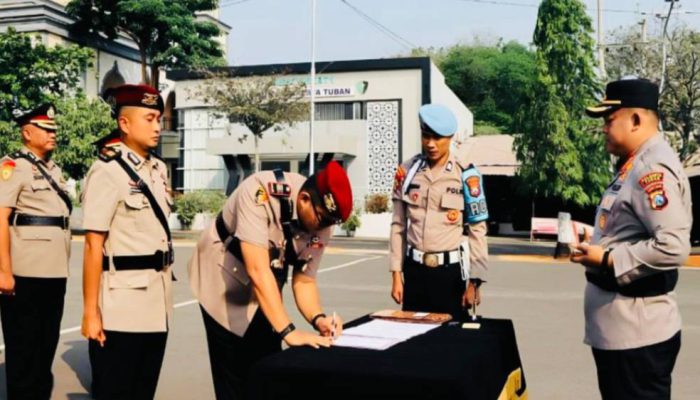 Kapolresta Tuban Pimpin Sertijab, Sejumlah Pejabat Utama Berganti