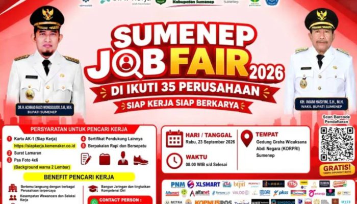 Sumenep Job Fair 2026 Hadirkan 2.596 Lowongan dari Perusahaan Lokal hingga Luar Daerah