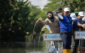Hari Sungai Sedunia 2026, 3,12 Ton Sampah Diangkut dari Kali Tebu Surabaya