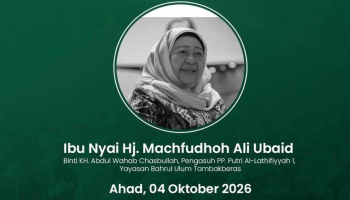 Ketua Umum PBNU Sampaikan Duka Mendalam atas Wafatnya Mustasyar PBNU Nyai Hj. Machfudhoh Aly Ubaid