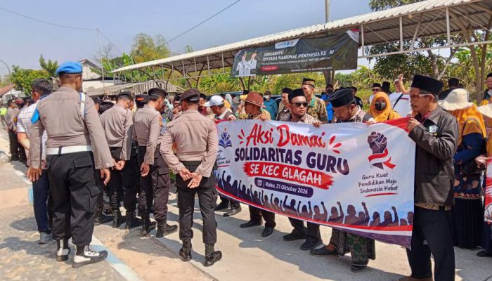 Demo Solidaritas Guru MI di Glagah Jadi Sorotan, Kemenag Lamongan Singgung Kewajiban Mengajar